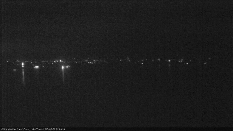 Lake Travis webcam, May 22, 2017 9:15 PM CT