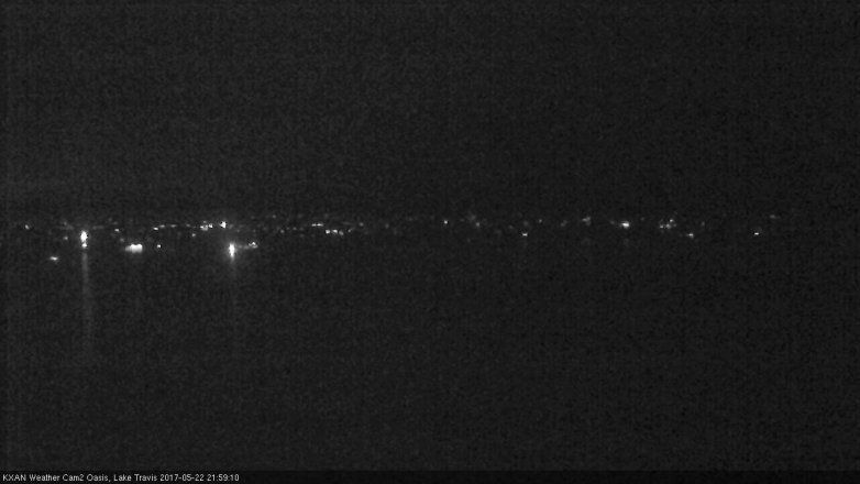 Lake Travis webcam, May 22, 2017 9:25 PM CT