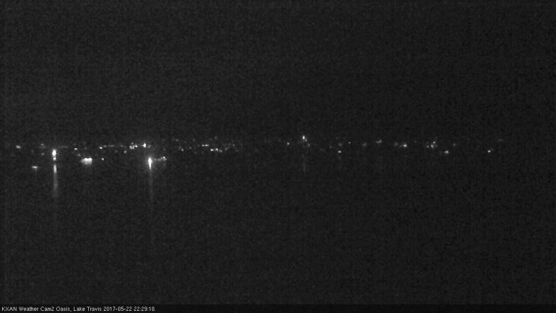 Lake Travis webcam, May 22, 2017 9:35 PM CT