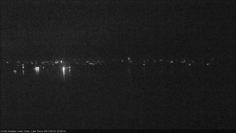 Lake Travis webcam, May 22, 2017 10:10 PM CT