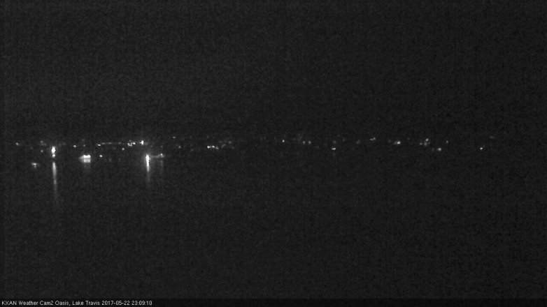 Lake Travis webcam, May 22, 2017 10:40 PM CT