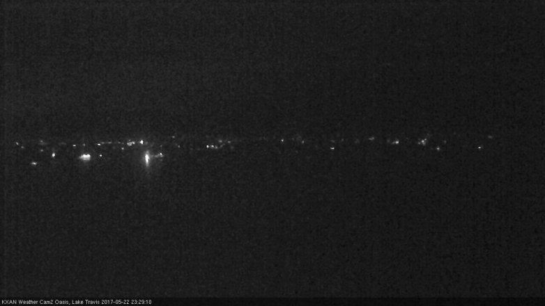 Lake Travis webcam, May 22, 2017 10:45 PM CT
