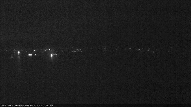 Lake Travis webcam, May 22, 2017 10:55 PM CT
