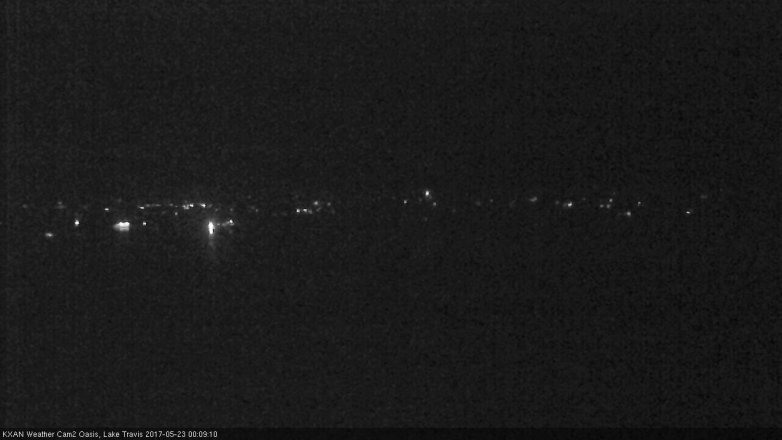 Lake Travis webcam, May 22, 2017 11:30 PM CT