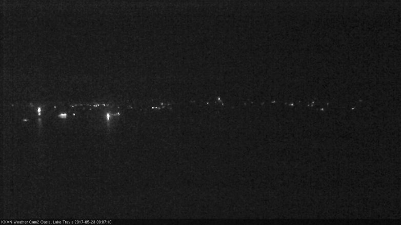 Lake Travis webcam, May 22, 2017 11:40 PM CT