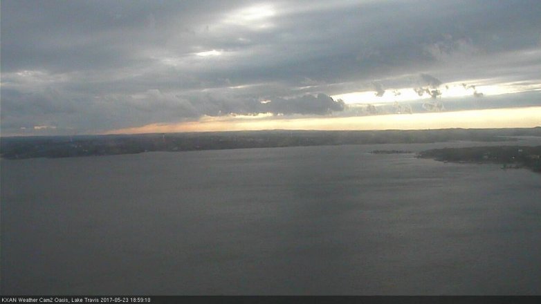 Lake Travis webcam, May 23, 2017 6:25 PM CT