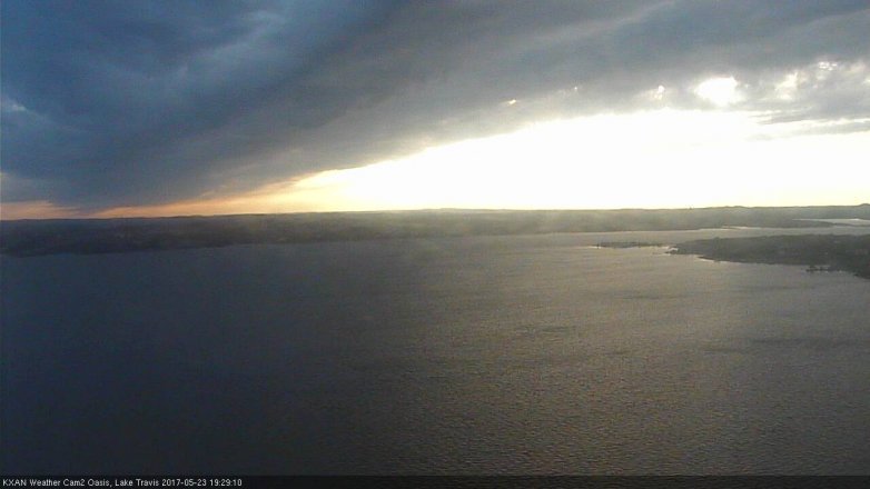 Lake Travis webcam, May 23, 2017 7:00 PM CT