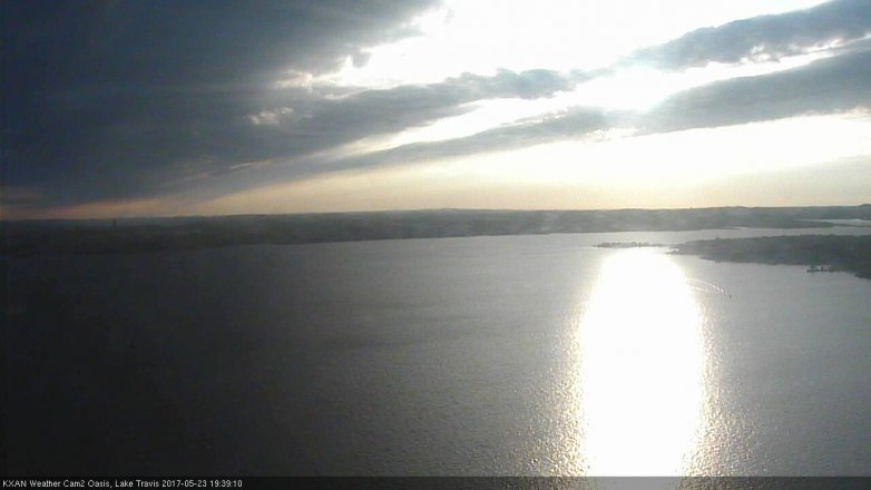 Lake Travis webcam, May 23, 2017 7:10 PM CT