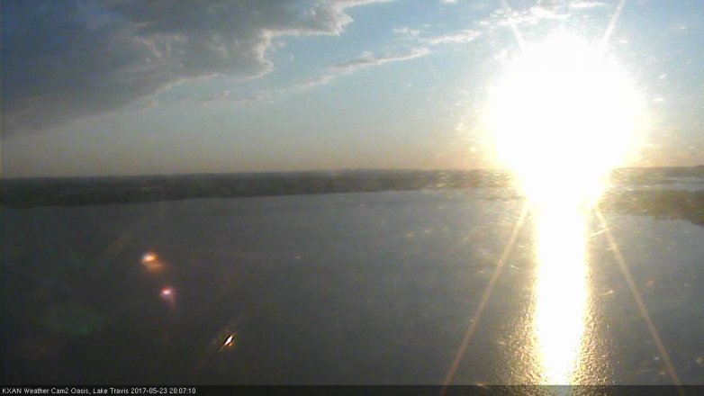 Lake Travis webcam, May 23, 2017 7:15 PM CT