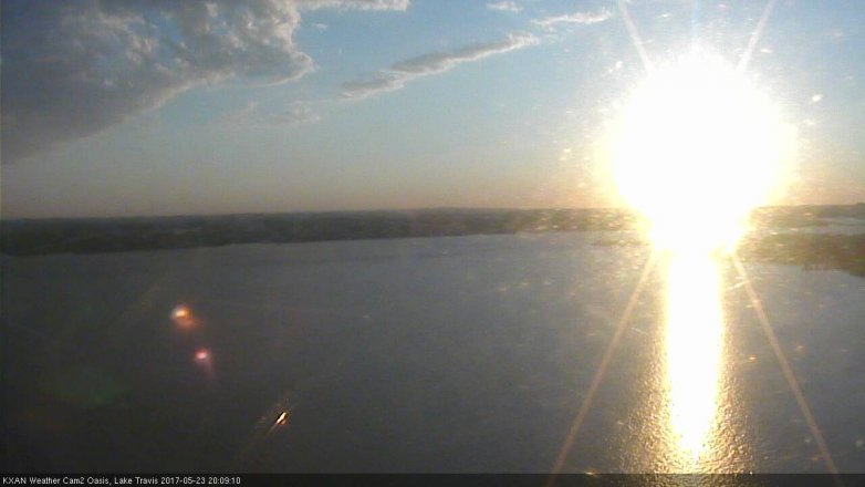 Lake Travis webcam, May 23, 2017 7:20 PM CT