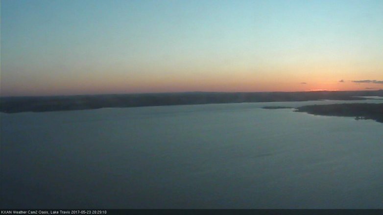 Lake Travis webcam, May 23, 2017 7:55 PM CT