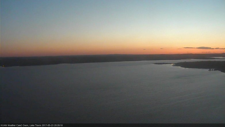Lake Travis webcam, May 23, 2017 8:05 PM CT