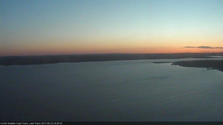 Lake Travis webcam, May 23, 2017 8:10 PM CT