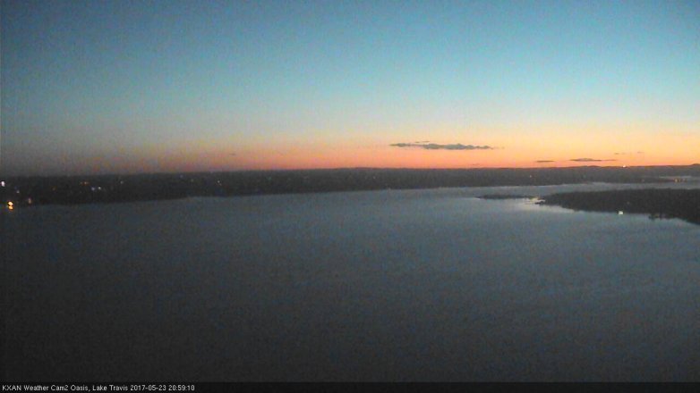 Lake Travis webcam, May 23, 2017 8:15 PM CT