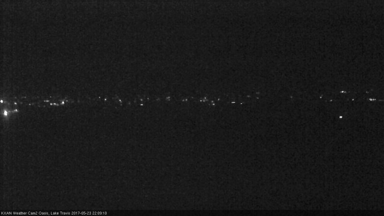 Lake Travis webcam, May 23, 2017 9:30 PM CT
