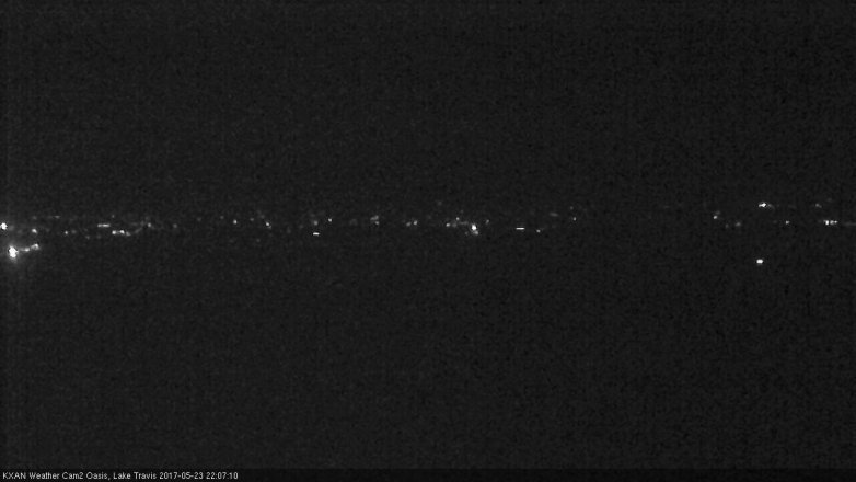 Lake Travis webcam, May 23, 2017 9:40 PM CT
