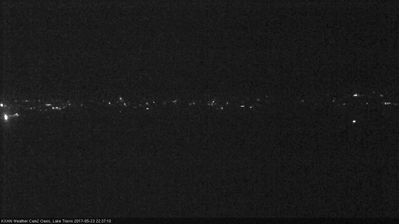 Lake Travis webcam, May 23, 2017 10:05 PM CT