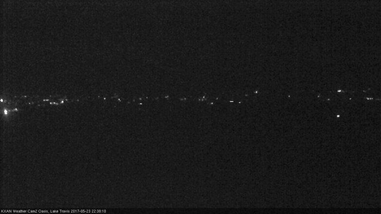 Lake Travis webcam, May 23, 2017 10:10 PM CT