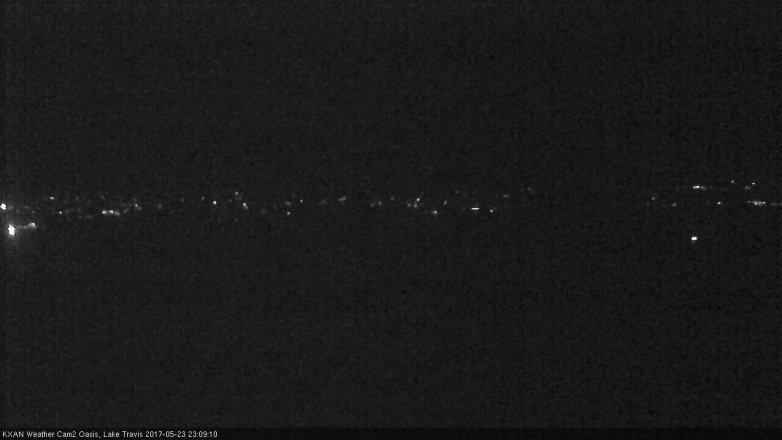 Lake Travis webcam, May 23, 2017 10:15 PM CT