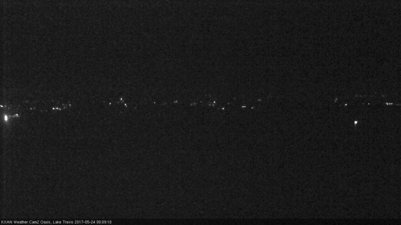 Lake Travis webcam, May 23, 2017 11:30 PM CT