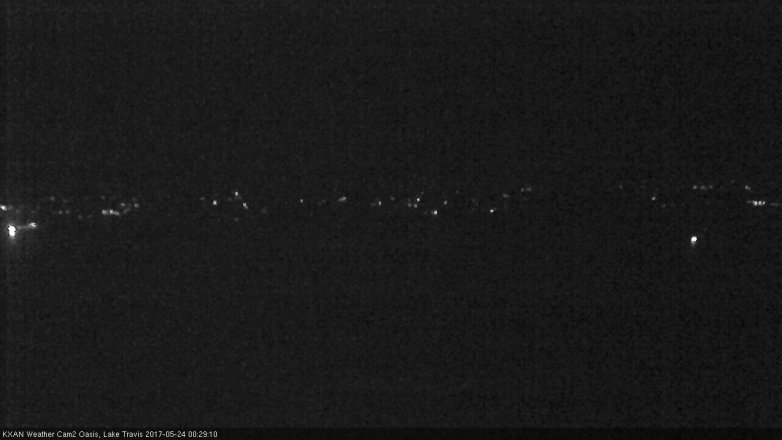 Lake Travis webcam, May 23, 2017 11:40 PM CT