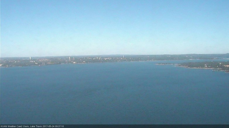 Lake Travis webcam, May 24, 2017 9:00 AM CT