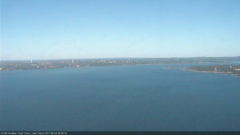 Lake Travis webcam, May 24, 2017 9:10 AM CT