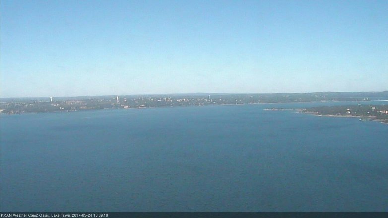 Lake Travis webcam, May 24, 2017 9:20 AM CT