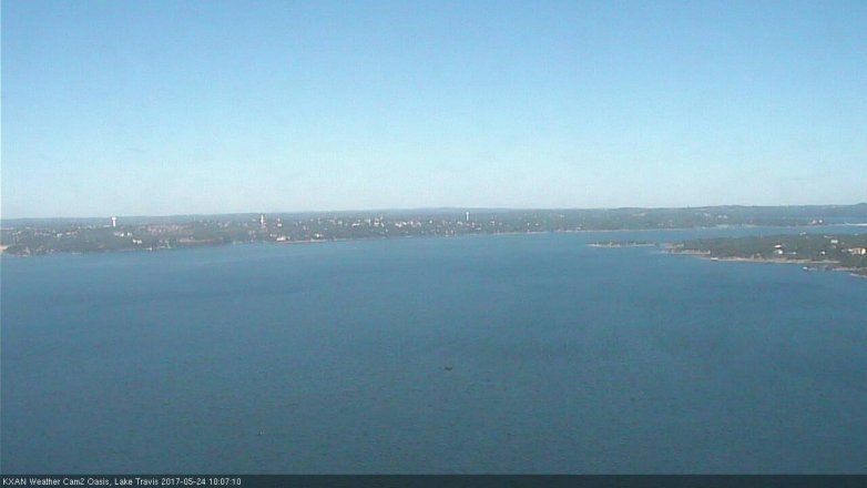 Lake Travis webcam, May 24, 2017 9:30 AM CT