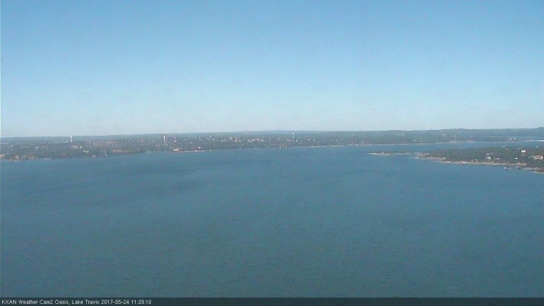 Lake Travis webcam, May 24, 2017 10:45 AM CT