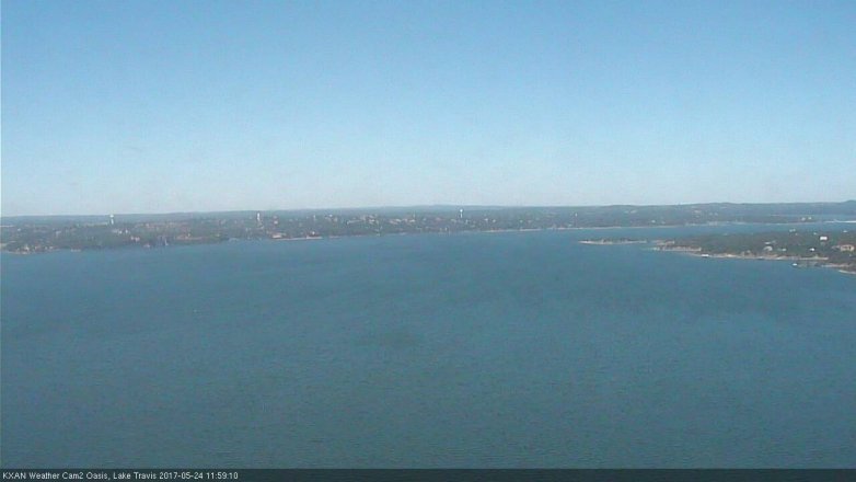 Lake Travis webcam, May 24, 2017 11:30 AM CT