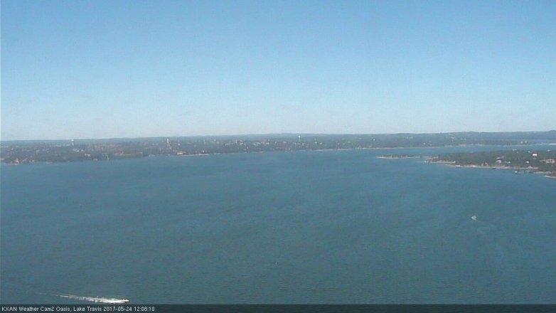 Lake Travis webcam, May 24, 2017 11:40 AM CT