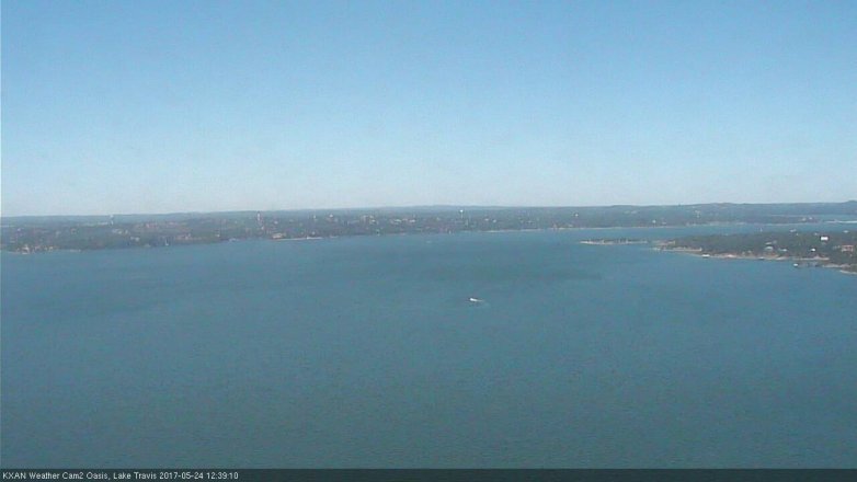 Lake Travis webcam, May 24, 2017 11:55 AM CT