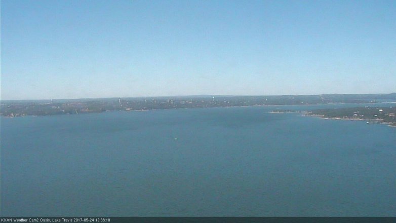 Lake Travis webcam, May 24, 2017 12:00 PM CT