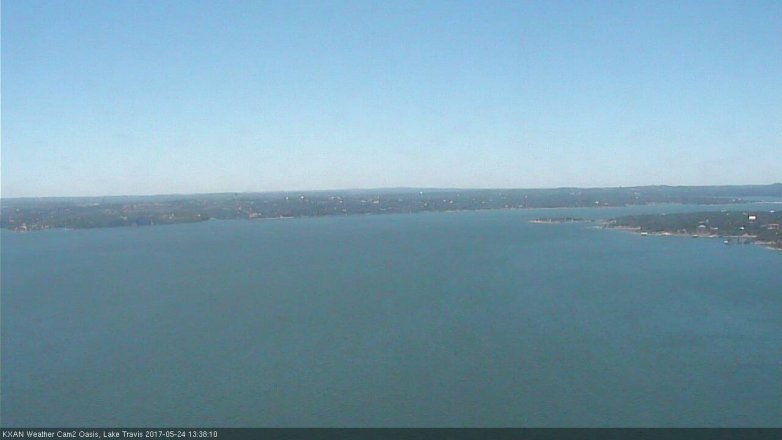 Lake Travis webcam, May 24, 2017 1:00 PM CT