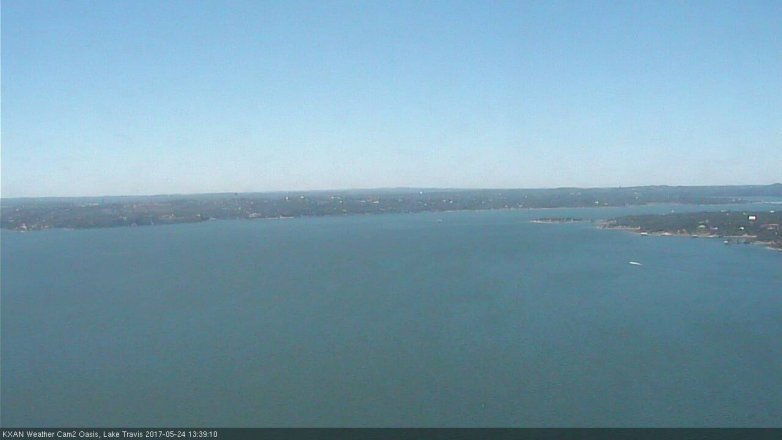 Lake Travis webcam, May 24, 2017 1:10 PM CT