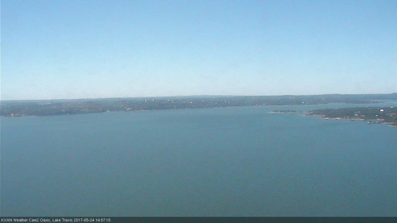 Lake Travis webcam, May 24, 2017 1:20 PM CT