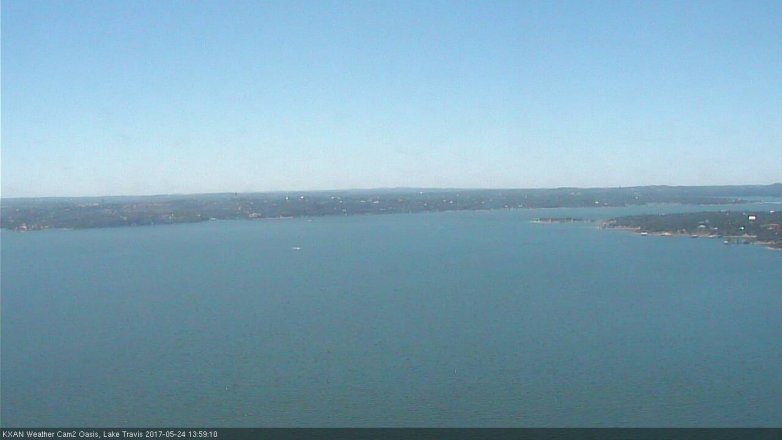 Lake Travis webcam, May 24, 2017 1:25 PM CT