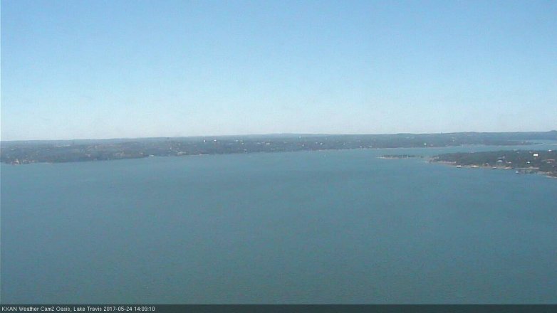 Lake Travis webcam, May 24, 2017 1:30 PM CT
