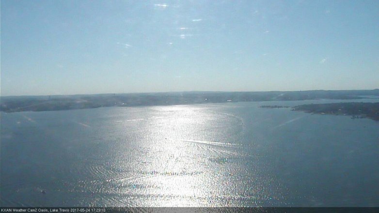 Lake Travis webcam, May 24, 2017 4:50 PM CT