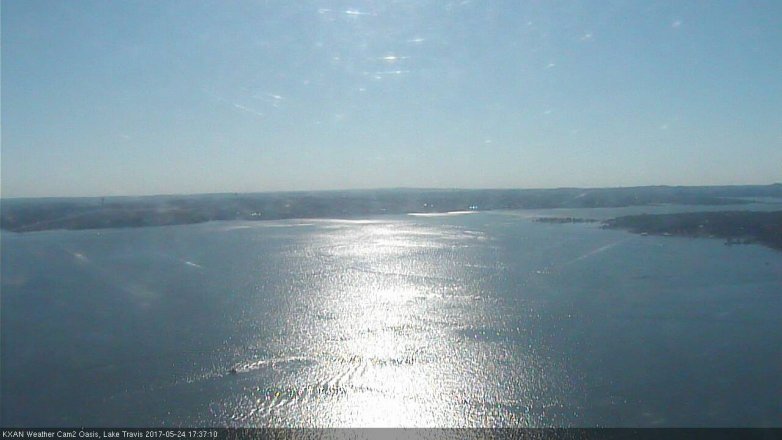 Lake Travis webcam, May 24, 2017 5:05 PM CT