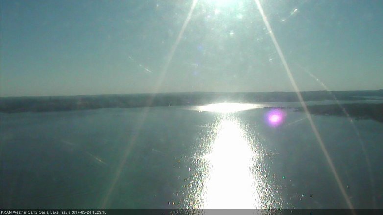 Lake Travis webcam, May 24, 2017 5:40 PM CT