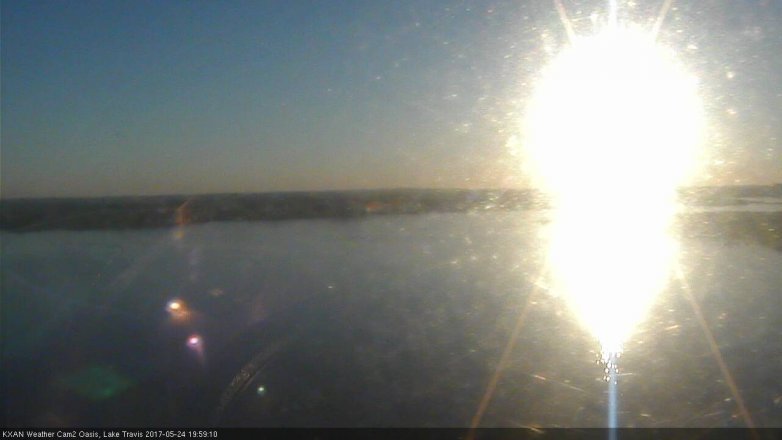 Lake Travis webcam, May 24, 2017 7:20 PM CT