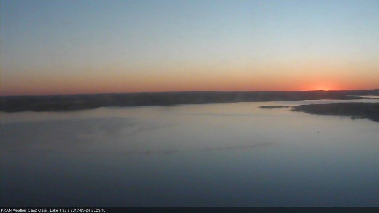 Lake Travis webcam, May 24, 2017 8:00 PM CT