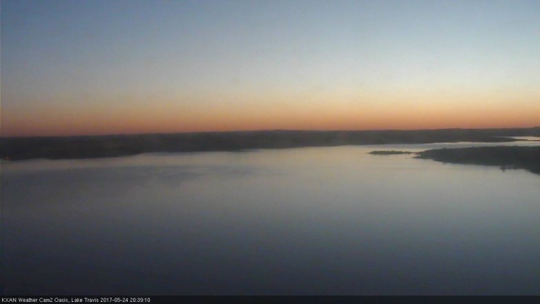 Lake Travis webcam, May 24, 2017 8:05 PM CT