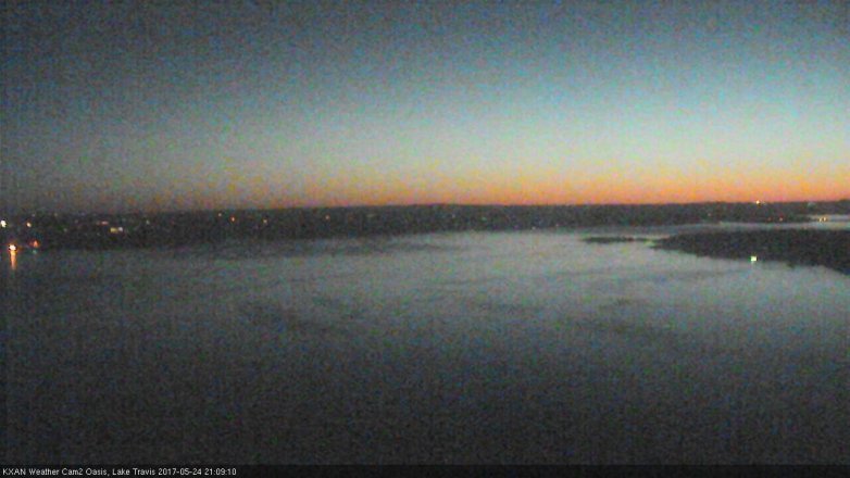 Lake Travis webcam, May 24, 2017 8:40 PM CT