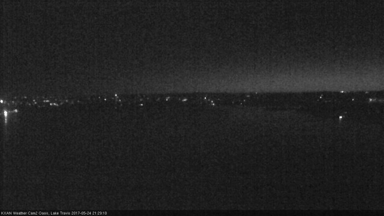 Lake Travis webcam, May 24, 2017 8:45 PM CT