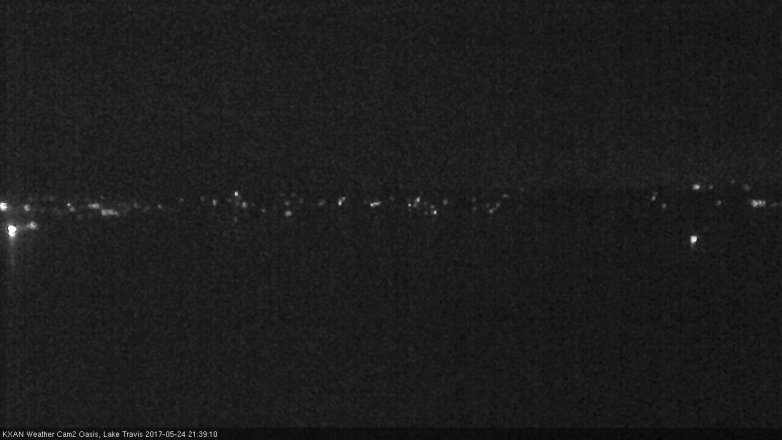 Lake Travis webcam, May 24, 2017 8:50 PM CT