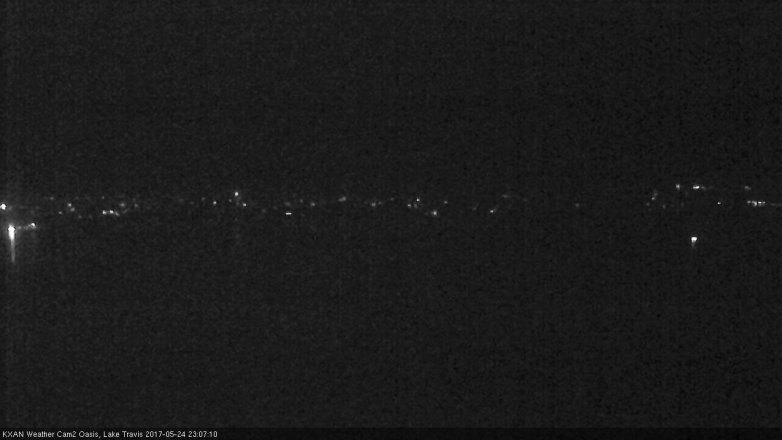 Lake Travis webcam, May 24, 2017 10:30 PM CT
