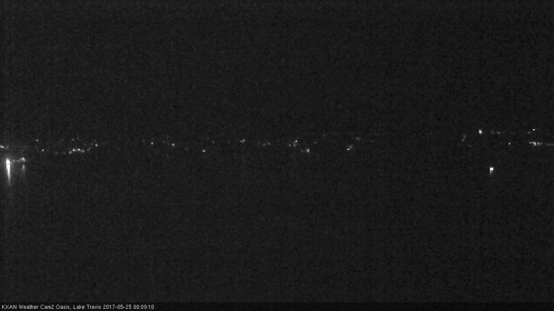 Lake Travis webcam, May 24, 2017 11:25 PM CT